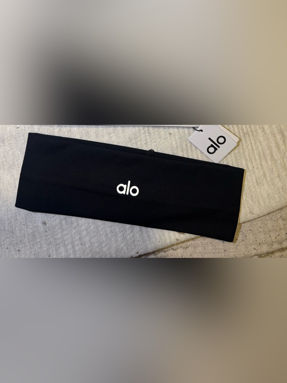 ALO Yoga Black Logo Headband